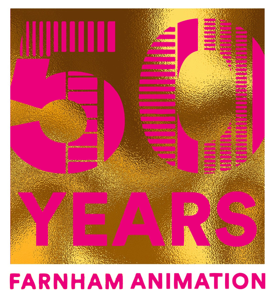 A flyer that reads, Farnham 50 Years